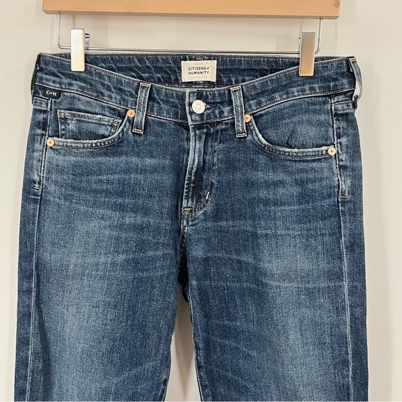 COH 27x30 Racer Low Rise Skinny Jeans 0874 Citizens Of Humanity caspian blue - Picture 3 of 6